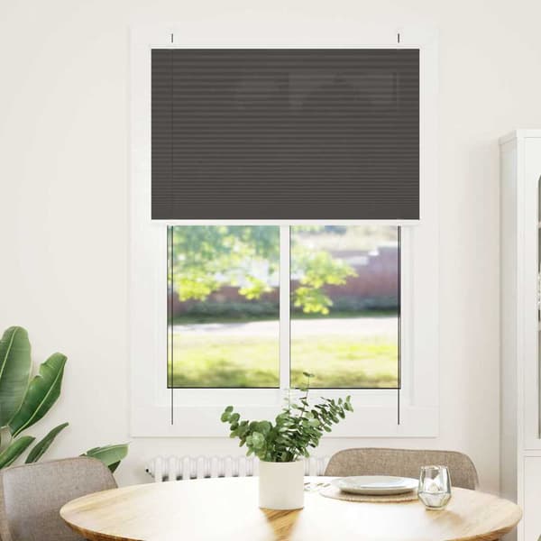 vidaXL plissegardin sort 90x100 cm stofbredde 89,4 cm