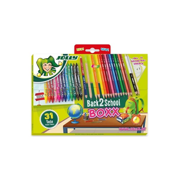 Back 2 School set - färgpennor + tuschpennor - 31 st.