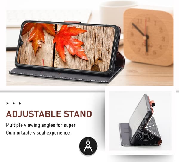 KOMFORTABELT LUKKET SORT ETUI TIL IPHONE X/XS 6,5'