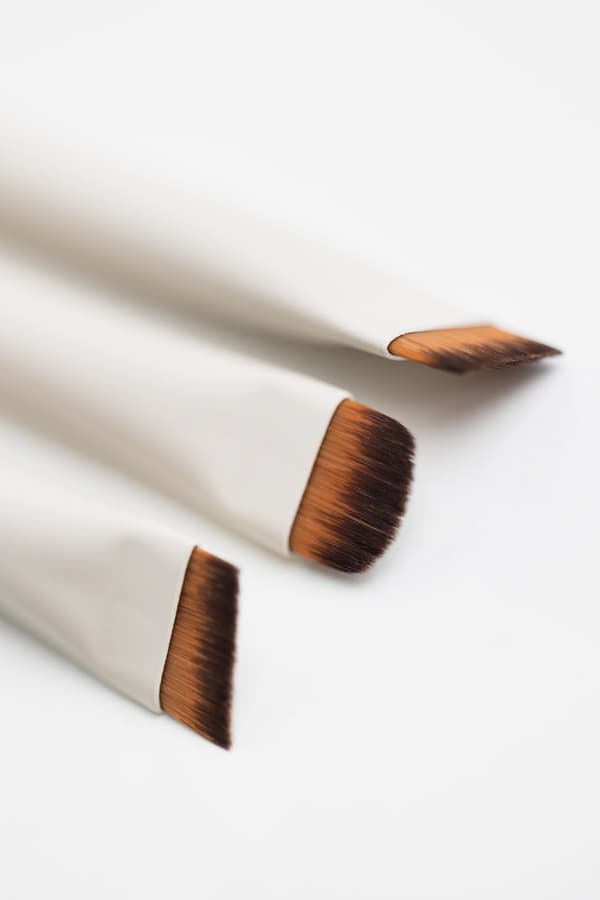Rak krämig pensel för skiss av permanent makeup