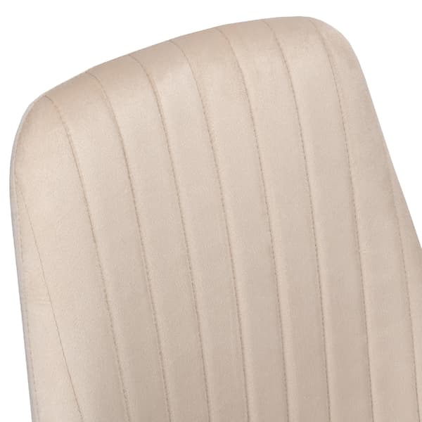 LORIENT VELVET beige fløjlsstol