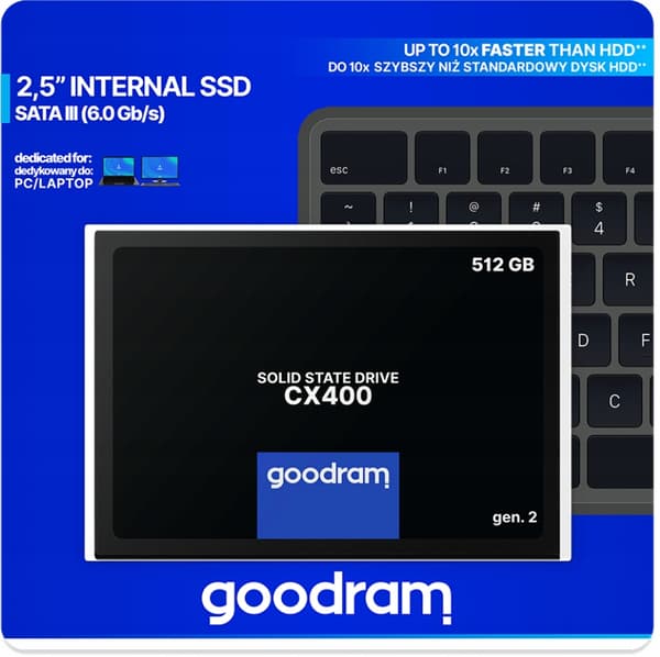 Goodram CX400 Gen. 2 512GB SATA III 2.5 SSD