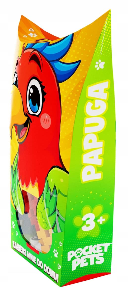 Marioinex Mini Waffle POCKET PETS - PAPEGØJE sæt
