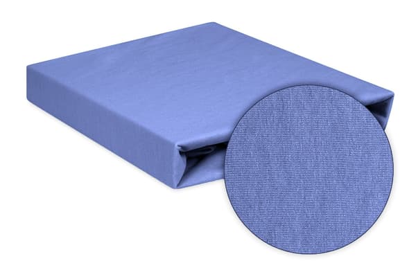 Jersey Pulla-aluslakana 110/120x190/200 PREMIUM sininen