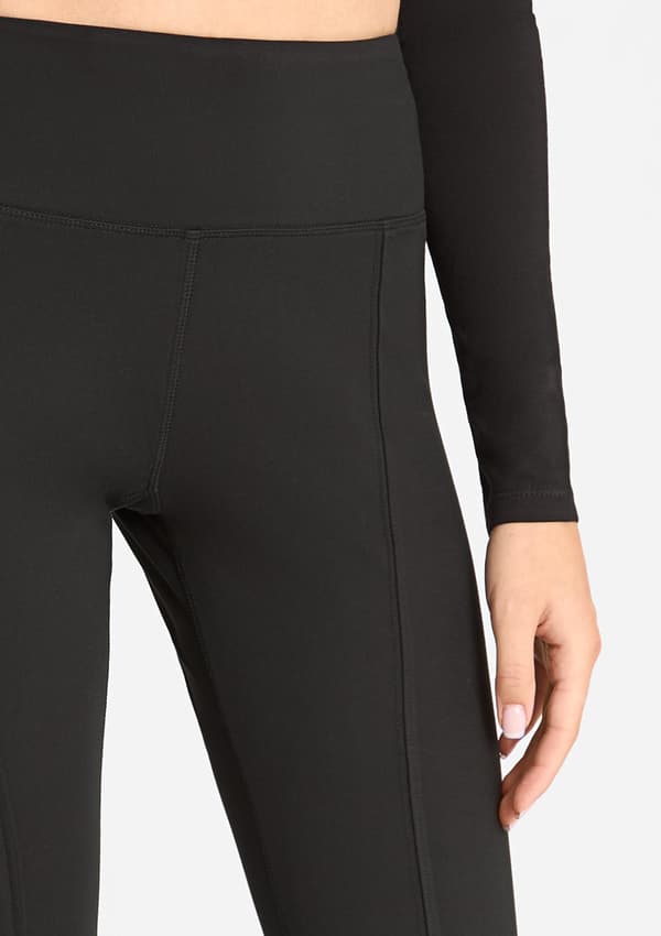 Damleggings flared med effektfull slits 853 Flared Marilyn L BLACK