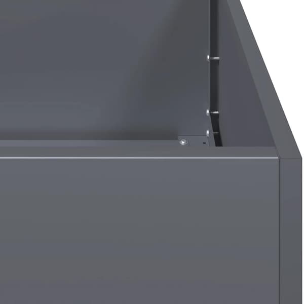 vidaXL antracit urtepotte 360x80x40 cm stål