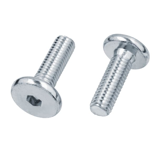 Fladhovedet møbelskrue M6x12 Galvaniseret stål 50 stk.