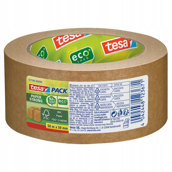 TESA tesapack papir FSC certificeret etiket
