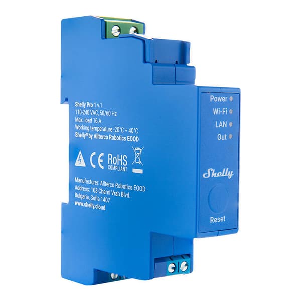 Shelly Pro 1 WIFI potentialfri switch