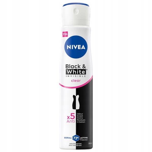 NIVEA Black & White Clear Antiperspirant spray 250 ml
