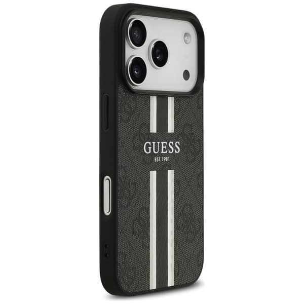 Guess 4G Printed Stripes MagSafe - iPhone 17 Pro cover (sort)
