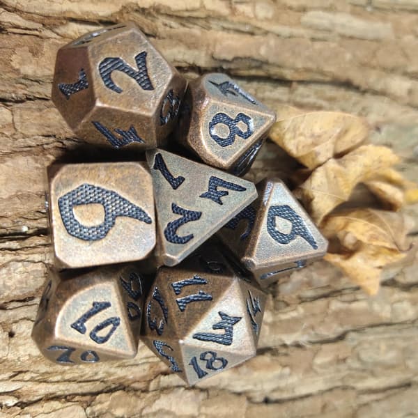 Kapten Frost RPG-tärningar Set med 7 epoxitärningar