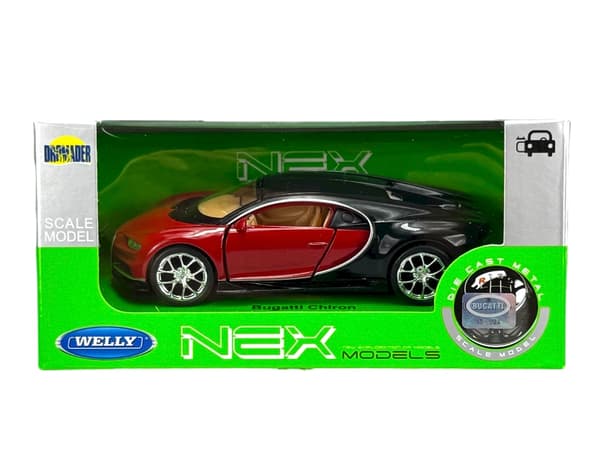 WELLY BUGATTI CHIRON PUNAINEN 1:34 43738