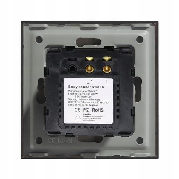 PIR-liiketunnistin 230V musta insertti RTX SH System