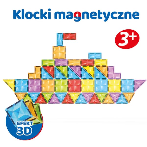 3D magnetiska block - 100 bitar