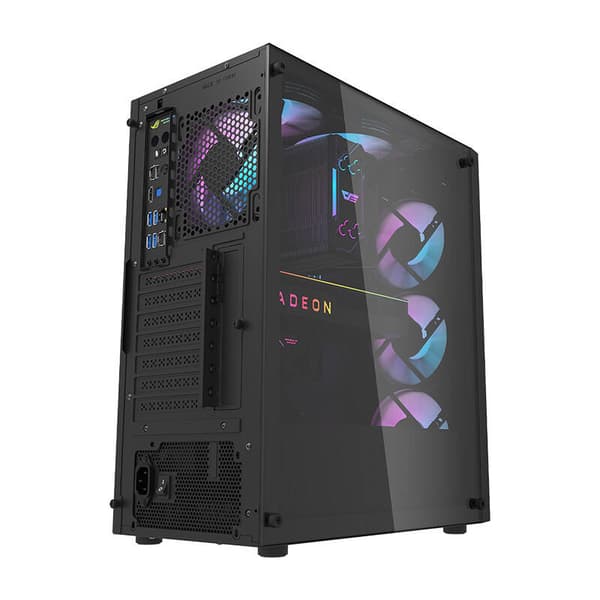 Darkflash DK351 Datorchassi (Svart) + 4 RGB-fläktar
