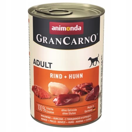Animonda Grancarno våtfoder för hundar, blandade smaker, 12x400g