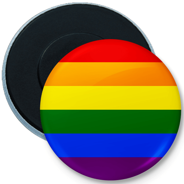 Magnetknapp för kylskåpet LGBT-flagga regnbåge