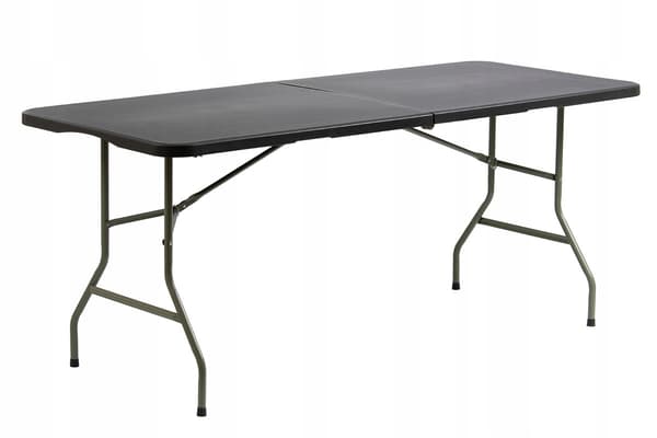 havebord foldbart catering banket 180x74cm sort