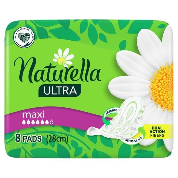 Naturella Ultra Maxi bind med vinger, 8 stk.
