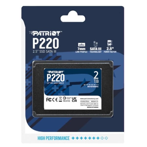 Patriot P220 SSD 2TB SATA3 2.5" P220S2TB25