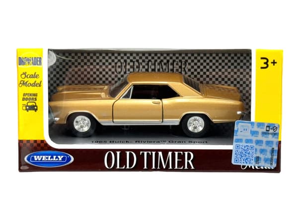 Welly OLD timer 1965 Buick Riviera Gran Sport guld 1:34 43732
