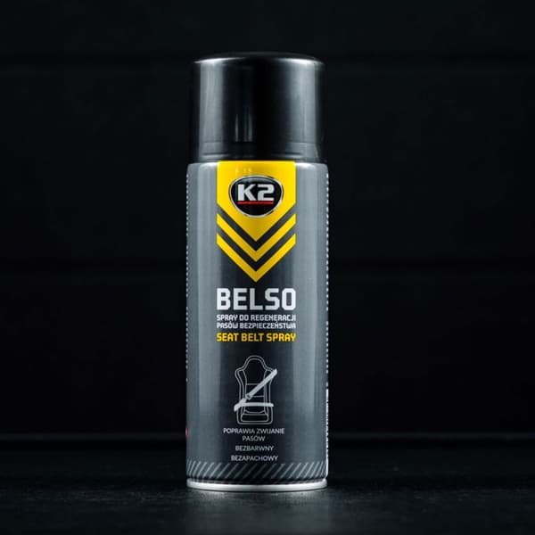 K2 B433 BELSO SMAR spray för säkerhetsbältesåterställning 400ml
