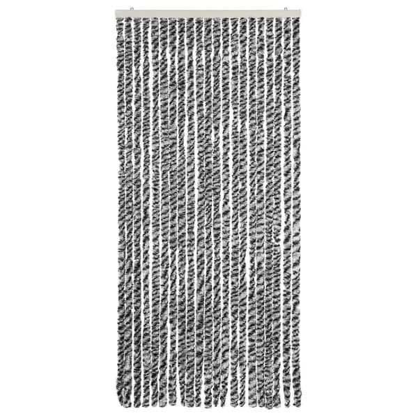 vidaXL insektnet, grå, sort og hvid, 90x220, chenille