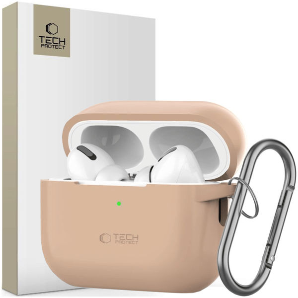 TECH-PROTECT SILIKONEKROG TIL APPLE AIRPODS PRO 1/2 CAFFE LATTE