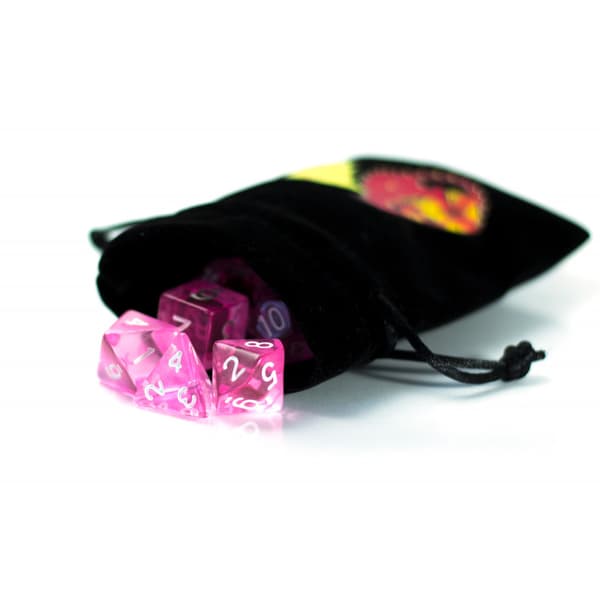 Pony Adventures RPG -noppasarja, 7 läpinäkyvää noppaa