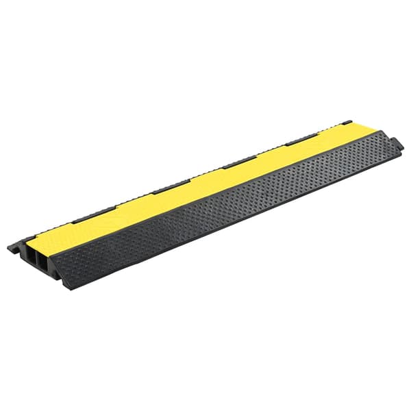 vidaXL kabelramper, 2-kanals, gummi, 101,5 cm, 4 stk.