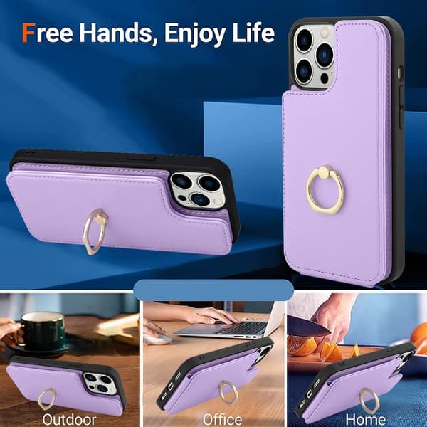 ETUI TIL IPHONE 13 PRO MAX 6.7 5G LILLA TEGNEBOG