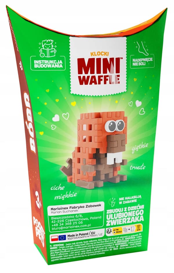 Marioinex Mini Waffle POKET PETS - BÓBR set