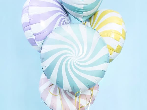 Folieballon, 45 cm, lyseblå, 1 stk.