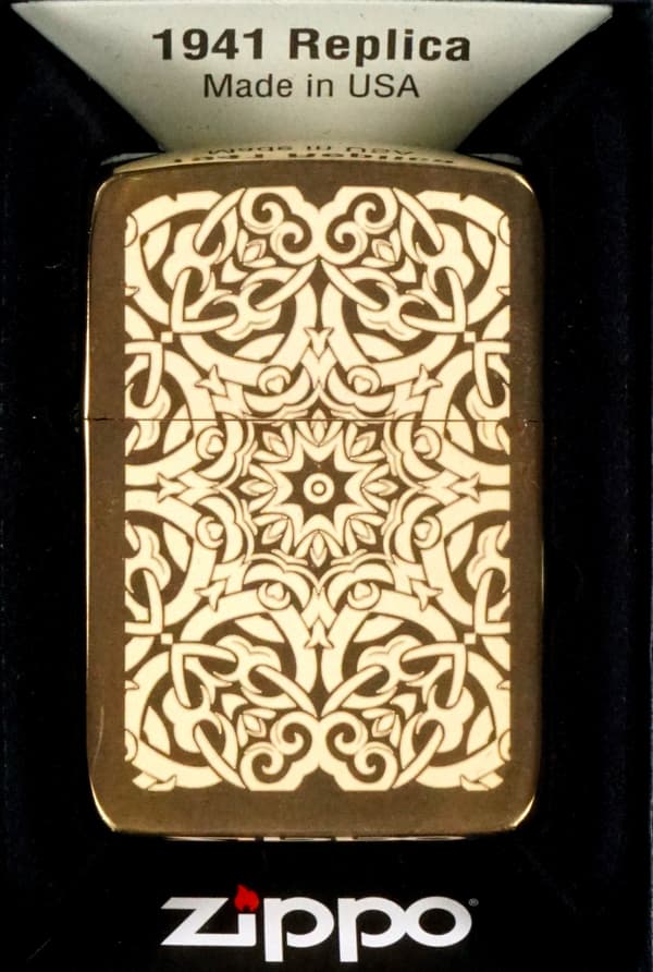 Zippo Lighter Ornamentalt Design Gavesæt nr. 3