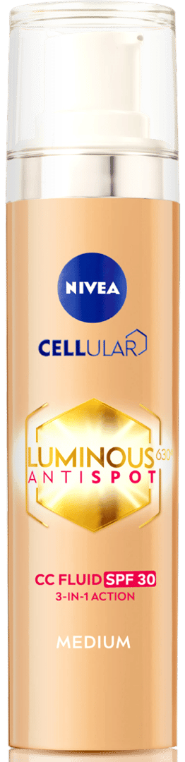 NIVEA LUMINOUS630 P/PIGMENTFLÄCKAR ANSIKTSKRÄM CC SPF 30, nyans 02/medium 40 ml