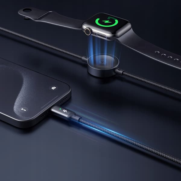 MCDODO INDUKTIV OPLADDER TIL APPLE WATCH 2-I-1 KABEL TIL IPHONE MACBOOK 60W