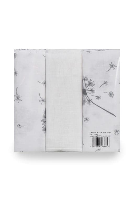 MUSLIN ble 3 pak 70x80 BabyBoom ​​mælkebøtter