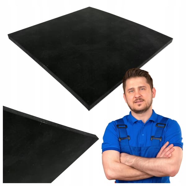 Gummiskiva för ventilerad terrasstöd 200x200x10mm