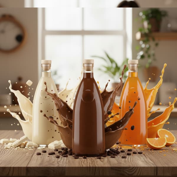 40x LOFT glasflaskor 500ml för vin, likör, alkohol, juice 0,5l