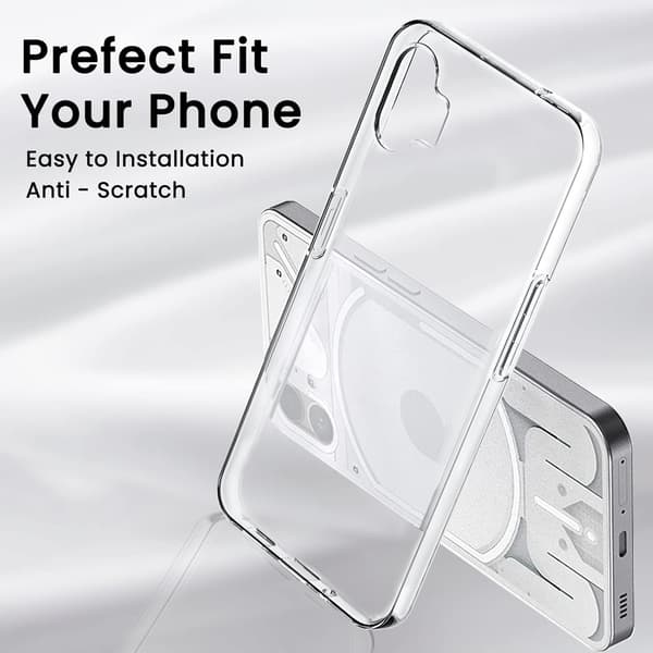 COVER FOR NOTHING PHONE 2022 SILIKONE SOLID CLEAR BAGSIDER