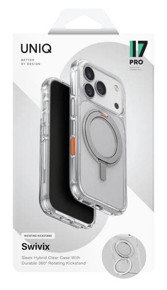 Etui UNIQ Swivix för iPhone 17 Pro MagSafe Transparent