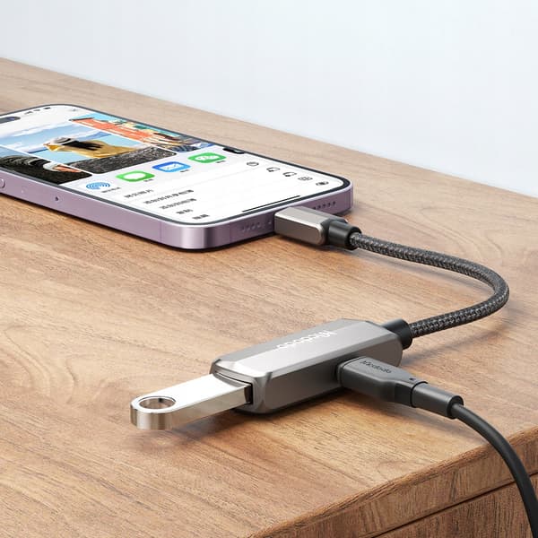 MCDODO LIGHTNING USB 3.0 OTG ADAPTERKABEL TIL IPHONE OPLADNING