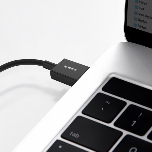 Baseus Superior -sarjan USB-Lightning-kaapeli, 2.4A, 2m (musta)