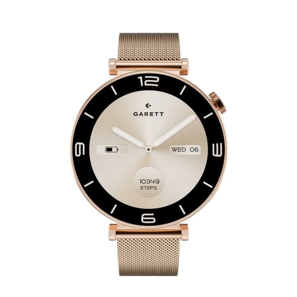 GARETT Rose Mesh Smartklocka Stål Roséguld