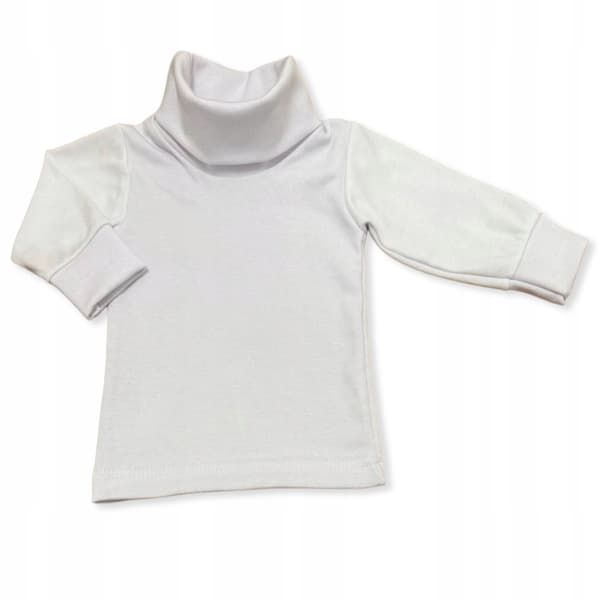 Varm børne-T-SHIRT MED PULLT HALS 110° HVID