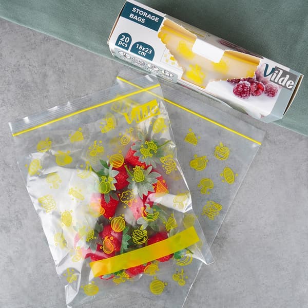 ziplock-påsar för mat 18x23 cm 20 st