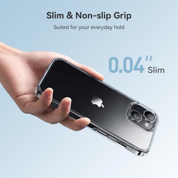 SKAL TILL APPLE IPHONE 13 SILIKON FÄRGLÖST TRANSPARENT BASIC + STATIV