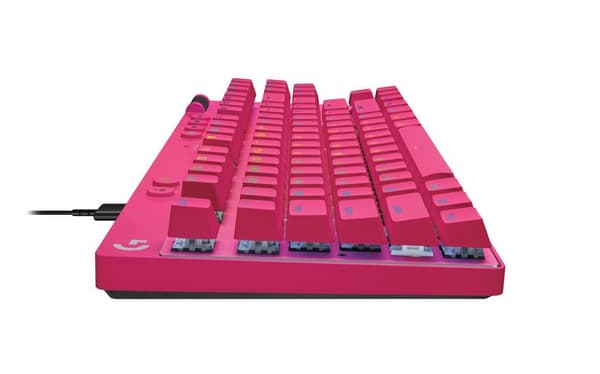 Logitech Pro X TKL Rapid mekaniskt tangentbord rosa