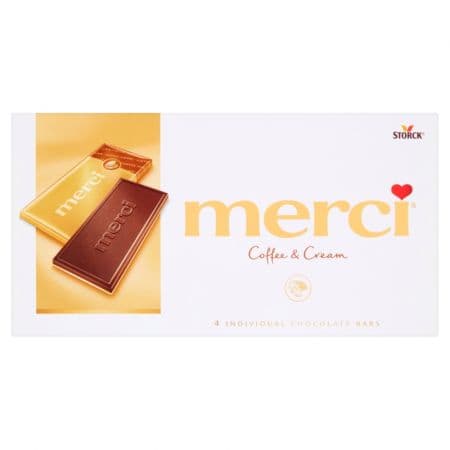 MERCI KAFFE OCH GRÄDDE CHOKLAD 100G STORCK
